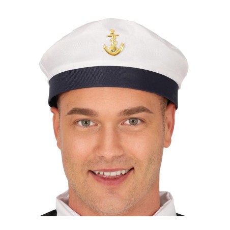 Gorra marinero blanca con ancla-El Informal Santander