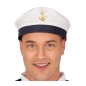Gorra marinero blanca con ancla