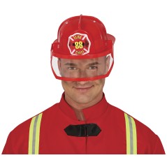 Casco bombero americano con pantalla