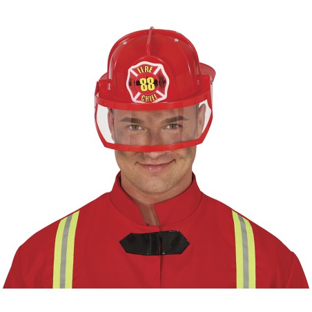 Casco bombero americano con pantalla