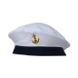 Gorra marinero blanca con ancla