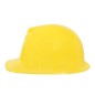 Casco obrero amarillo plastico obra albañil