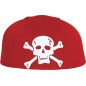 Gorro pirata rayas rojo negro pañuelo