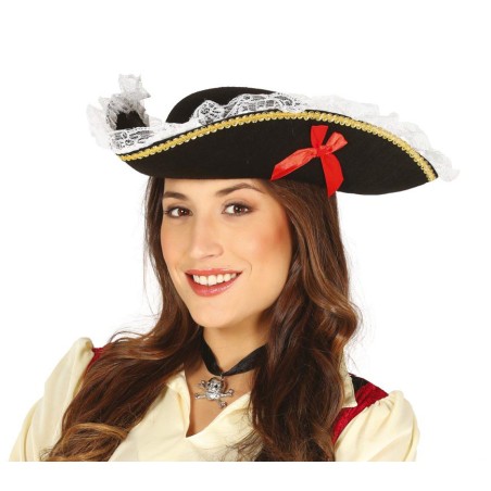 Sombrero pirata corsaria mujer