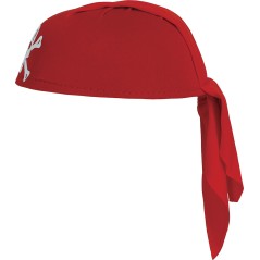 Gorro pirata rayas rojo negro pañuelo-El Informal Santander