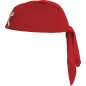 Gorro pirata rayas rojo negro pañuelo