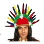 Penacho de plumas indio colores