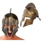 Casco espartano dorado plastico duro griego
