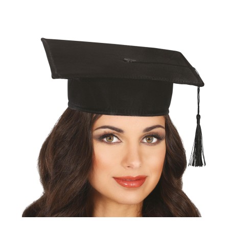 Birrete graduado tela sombrero licenciado