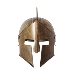 Casco espartano dorado plastico duro griego-El Informal Santander