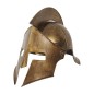 Casco espartano dorado plastico duro griego