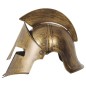 Casco espartano dorado plastico duro griego