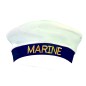 Gorra marinero marine blanca y azul