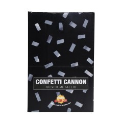 Cañon confeti plata metalico 40 cm-El Informal Santander