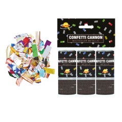 Cañon confeti multicolor mini 3 uds 10,5 cm-El Informal Santander