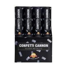 Cañon confeti plata metalico 40 cm-El Informal Santander