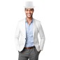 Chistera blanca adulto en fieltro