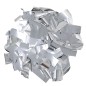 Cañon confeti plata metalico 40 cm