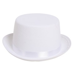 Chistera blanca adulto en fieltro-El Informal Santander