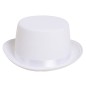 Chistera blanca adulto en fieltro