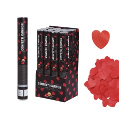 Cañon confeti corazones rojos 40 cm-El Informal Santander
