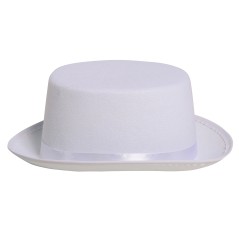 Chistera blanca adulto en fieltro-El Informal Santander
