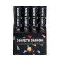 Cañon confeti multicolor metalico 40 cm