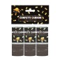 Cañon confeti oro mini 3 uds 10,5 cm