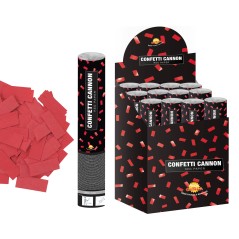 Cañon de confeti rectangular rojo 40 cm-El Informal Santander