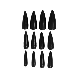 Uñas negras postizas bruja-El Informal Santander