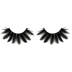 Pestañas negras de plumas postizas-El Informal Santander