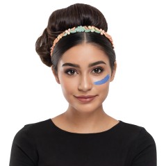 Maquillaje gel azul oscuro