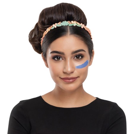 Maquillaje gel azul oscuro