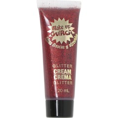 Maquillaje glitter rojo -El Informal Santander