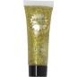 Maquillaje glitter dorado