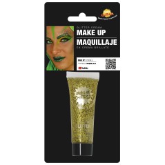 Maquillaje glitter dorado -El Informal Santander
