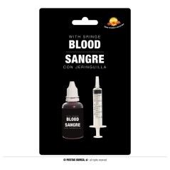 Sangre falsa artificial con jeringuilla halloween-El Informal