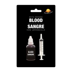 Sangre falsa artificial con jeringuilla halloween-El Informal