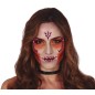 Joyas faciales adhesivas calavera rosa y lila