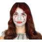 Joyas faciales adhesivas rojas payaso