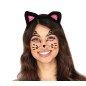 Joyas faciales adhesivas gatita negros