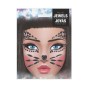 Joyas faciales adhesivas gatita negros
