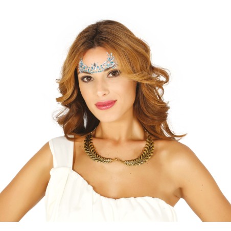 Joyas faciales azules adhesivas