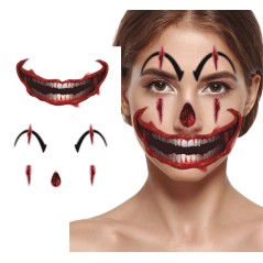 Tatuajes de cara payaso-El Informal