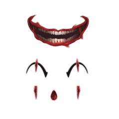 Tatuajes de cara payaso-El Informal