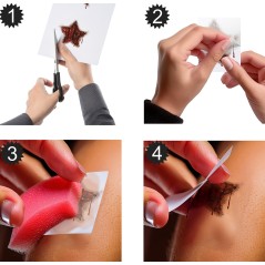 Tatuajes de cara payaso-El Informal