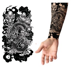 Tatuajes para brazos dragon 14x30 cm calcomanias-El Informal