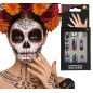 Uñas catrina con pegamento 10 uds