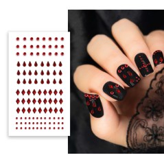 Stickers para uñas roja 6x10 cm-El Informal Santander