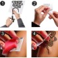 Tattoos flores negras pegatinas piel